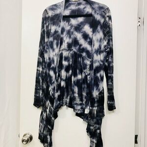 ONE WORLD Blue and White Cardigan